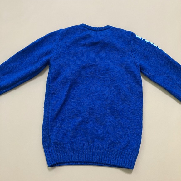F&F Boys Christmas Sweater Level Up‎ Santa Gaming Gamer Video Games Blue 5-6Y - Picture 10 of 10